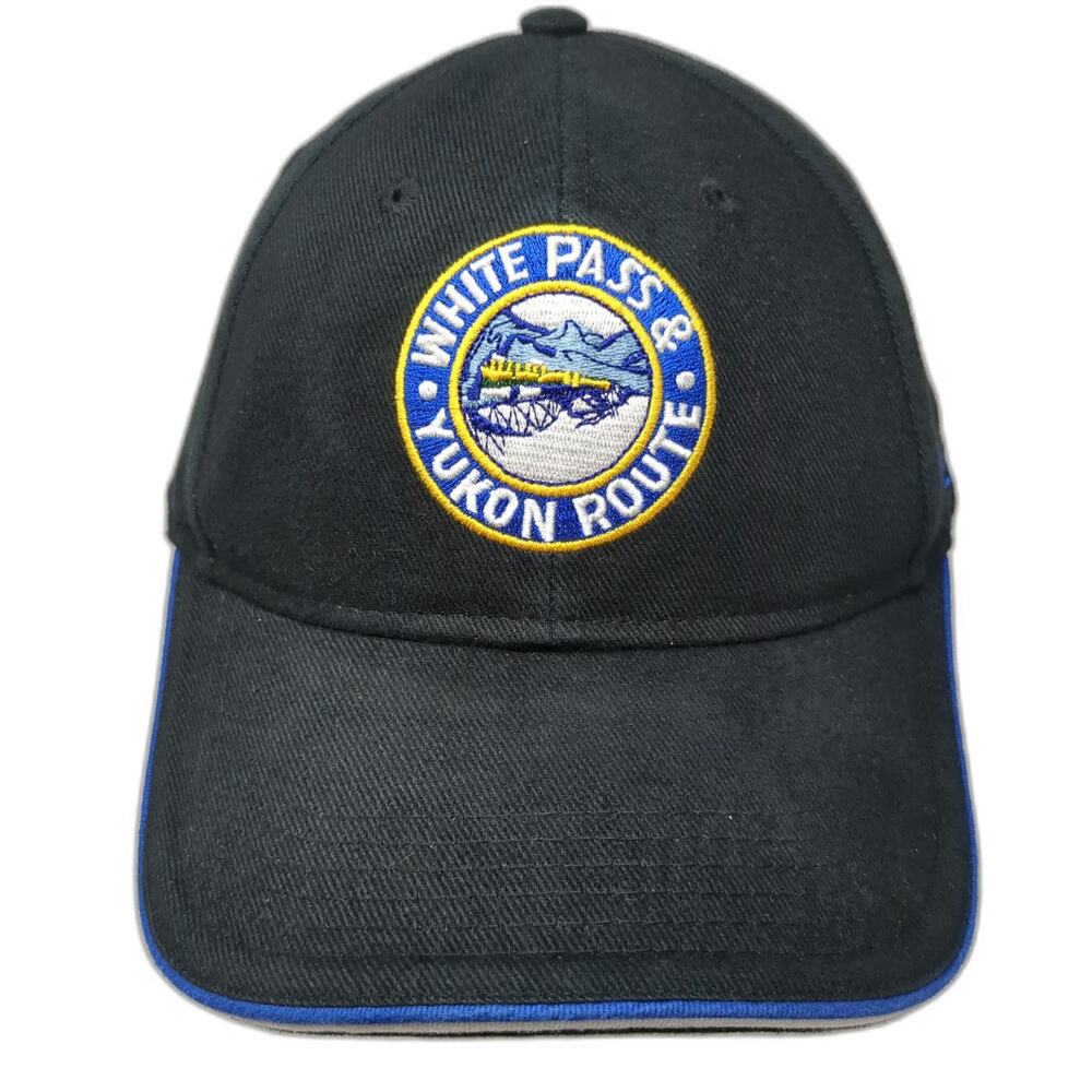 White Pass & Yukon Route Baseball Cap Black One Size Skagway Alaska Train Hat